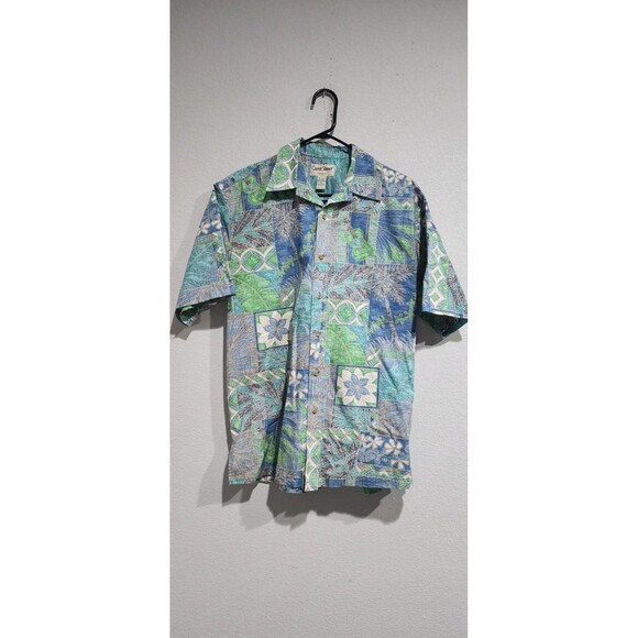 Cooke Street-Mens Hawaiian Shirt-Medium-Casual Button Down-Short Sleeve-Cotton - Picture 1 of 9